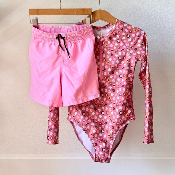 WILD LEOPARD SPOTS LONG SLEEVE RASH GUARD SWIMSUIT UVA SUMMER VIBRANT ANIMAL - Picture 2 of 15